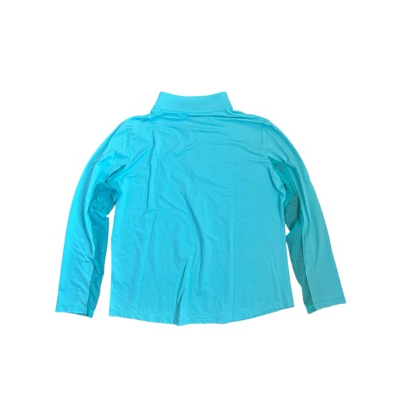 IBKUL Solid Long Sleeve Quarter Zip Top Seafoam Women’s Size XL UPF 50+ - Picture 4 of 11